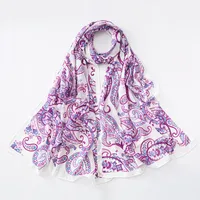 Women's Retro Simple Style Digital Printing Chiffon Scarf sku image 43