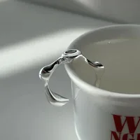 Gold Plated 925 Sterling Silver Round Open Rings main image 1