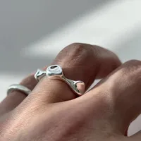 Gold Plated 925 Sterling Silver Round Open Rings main image 2