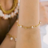 925 Sterling Silver Freshwater Pearl Bracelets Elegant main image 4