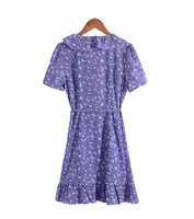 Women's Regular Dress Streetwear V Neck Short Sleeve Ditsy Floral Above Knee Holiday Daily main image 4