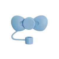 Cute Bow Knot Silica Gel Straw Decorative Cap 1 Piece sku image 2
