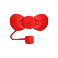 Cute Bow Knot Silica Gel Straw Decorative Cap 1 Piece sku image 25