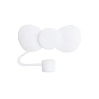 Cute Bow Knot Silica Gel Straw Decorative Cap 1 Piece sku image 21