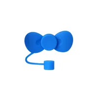 Cute Bow Knot Silica Gel Straw Decorative Cap 1 Piece sku image 6
