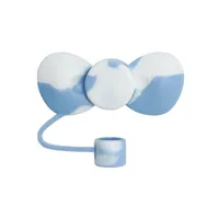 Cute Bow Knot Silica Gel Straw Decorative Cap 1 Piece sku image 27