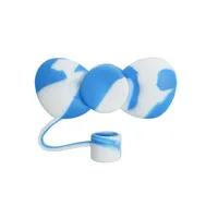 Cute Bow Knot Silica Gel Straw Decorative Cap 1 Piece sku image 28
