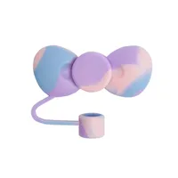 Cute Bow Knot Silica Gel Straw Decorative Cap 1 Piece sku image 11