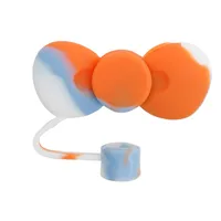 Cute Bow Knot Silica Gel Straw Decorative Cap 1 Piece sku image 19