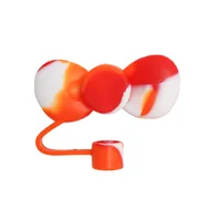 Cute Bow Knot Silica Gel Straw Decorative Cap 1 Piece sku image 16