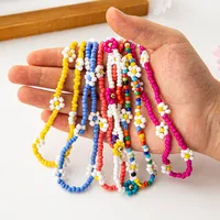 Cartoon Style Cute Flower Resin Seed Bead Beaded Kid'S Bracelets Necklace main image 5