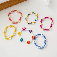 Cartoon Style Cute Flower Resin Seed Bead Beaded Kid'S Bracelets Necklace main image 4