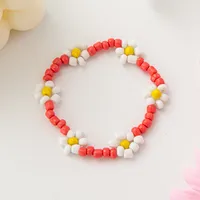 Cartoon Style Cute Flower Resin Seed Bead Beaded Kid'S Bracelets Necklace sku image 5