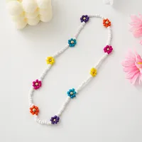 Cartoon Style Cute Flower Resin Seed Bead Beaded Kid'S Bracelets Necklace sku image 9