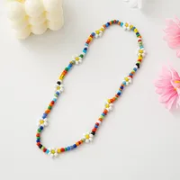 Cartoon Style Cute Flower Resin Seed Bead Beaded Kid'S Bracelets Necklace sku image 7