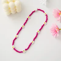 Cartoon Style Cute Flower Resin Seed Bead Beaded Kid'S Bracelets Necklace sku image 8