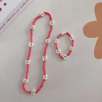 Cartoon Style Cute Flower Resin Seed Bead Beaded Kid'S Bracelets Necklace sku image 15