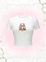 Women's T-shirt Short Sleeve T-Shirts Printing Y2K Rabbit main image 1
