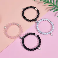 Handmade Romantic Star Heart Shape Natural Stone Bracelets In Bulk main image 5