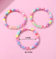 Cute Handmade Romantic Letter Beaded Imitation Pearl Wholesale Bracelets main image 9