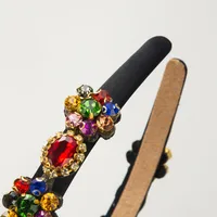 Women's Casual Vacation Classic Style Color Block Alloy Glass Inlay Glass Hair Band main image 3