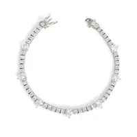 Wholesale Elegant French Style Heart Shape Copper Inlay Gold Plated Zircon Bracelets main image 2