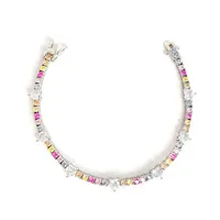 Wholesale Elegant French Style Heart Shape Copper Inlay Gold Plated Zircon Bracelets main image 3