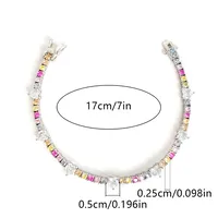 Wholesale Elegant French Style Heart Shape Copper Inlay Gold Plated Zircon Bracelets main image 9