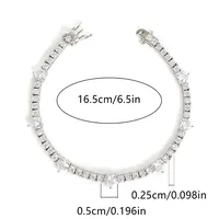 Wholesale Elegant French Style Heart Shape Copper Inlay Gold Plated Zircon Bracelets sku image 5