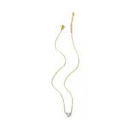 304 Stainless Steel 18K Gold Plated Simple Style Classic Style Plating Inlay Devil's Eye Heart Shape Zircon Pendant Necklace sku image 1