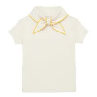 Cute Simple Style Solid Color Cotton T-shirts & Blouses main image 5