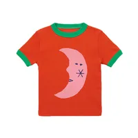 Cute Simple Style Solid Color Cotton T-shirts & Blouses sku image 2