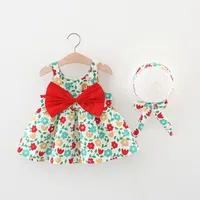 Cute Flower Soft Treatment Girls Dresses main image 5