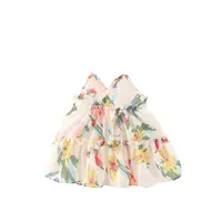 Princess Flower Cotton Girls Dresses main image 2