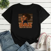 Women's T-shirt Short Sleeve T-Shirts Printing Casual Cartoon Letter sku image 9