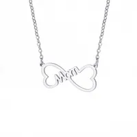 Casual Letter Heart Shape 304 Stainless Steel Asymmetrical 14K Gold Plated Thanksgiving Mother'S Day Women's Pendant Necklace sku image 2