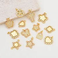 Simple Style Classic Style Butterfly 18K Gold Plated Pearl Zircon Copper Wholesale Jewelry Accessories main image 1