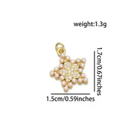Simple Style Classic Style Butterfly 18K Gold Plated Pearl Zircon Copper Wholesale Jewelry Accessories main image 6