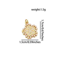 Simple Style Classic Style Butterfly 18K Gold Plated Pearl Zircon Copper Wholesale Jewelry Accessories main image 4