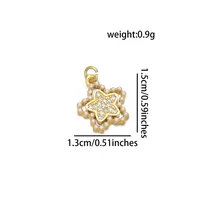 Simple Style Classic Style Butterfly 18K Gold Plated Pearl Zircon Copper Wholesale Jewelry Accessories main image 2