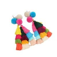 Cute Sweet Tassel Ball Alloy Cotton Bag Pendant Keychain main image 4
