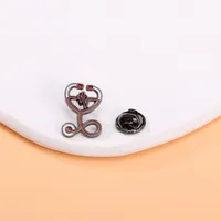 Cartoon Style Original Design Modern Style Letter Alloy Stamping Stoving Varnish Plating Kid'S Adults Unisex Cartoon Pinback Badge Brooches Collar Pin sku image 9
