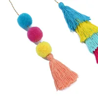 Polyester Color Block Tassel main image 2