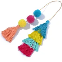 Polyester Color Block Tassel main image 4