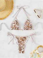 Women's Ditsy Floral 2 Pieces Set Bikinis Swimwear sku image 1