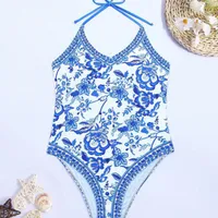 Women's Vacation Ditsy Floral 1 Piece One Piece Swimwear main image 4