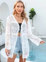 Women's Solid Color Vacation Cover Ups sku image 1