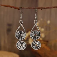Elegant Spiral 304 Stainless Steel Alloy Plating Women's Jewelry Set sku image 5