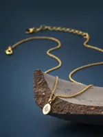 Copper 18K Gold Plated Simple Style Classic Style Plating Inlay Solid Color Zircon Pendant Necklace main image 8