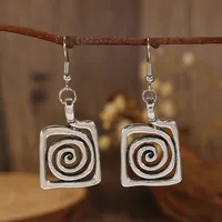 Elegant Spiral 304 Stainless Steel Alloy Plating Women's Jewelry Set sku image 8